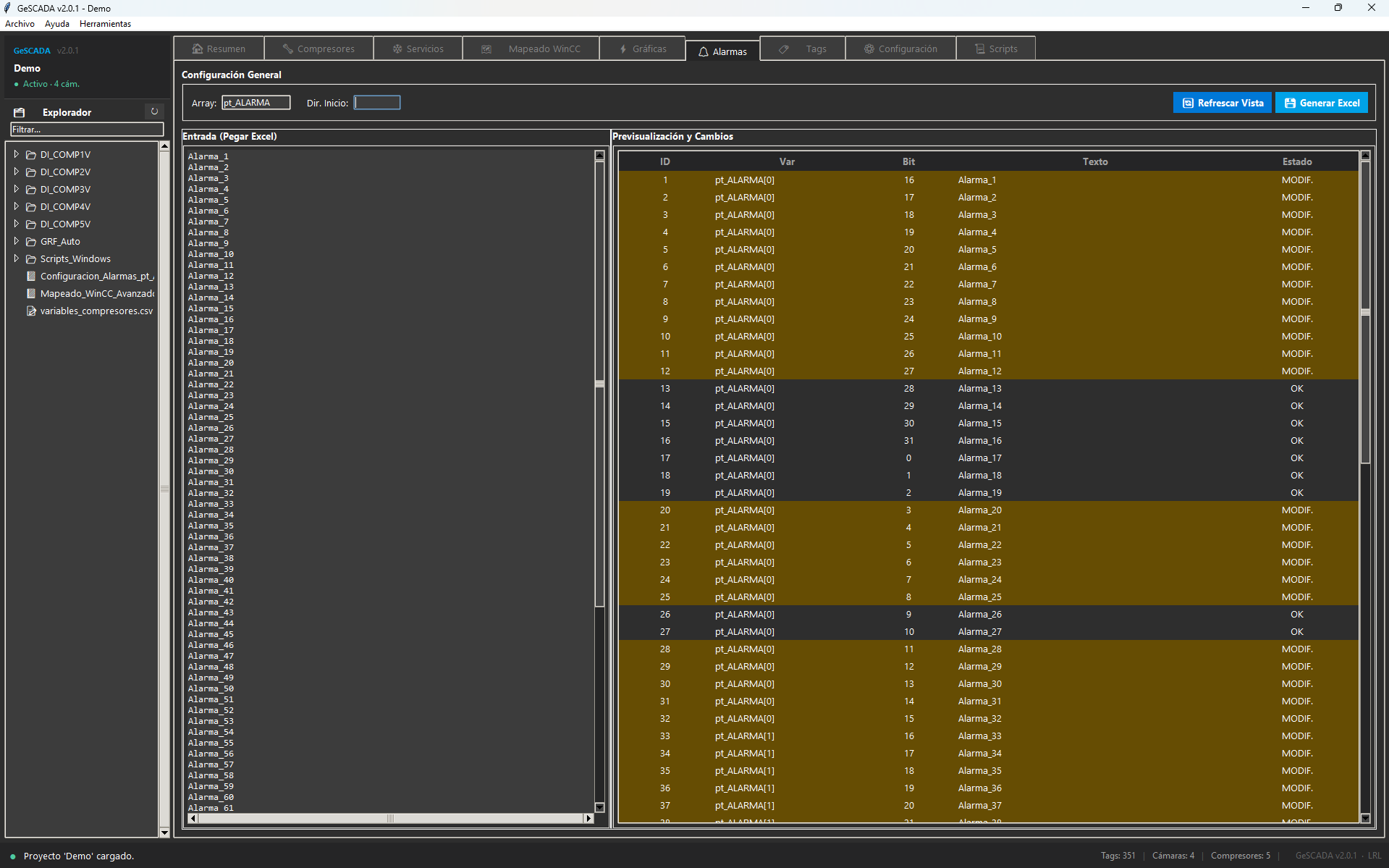 GeSCADA - Gestor de Alarmas